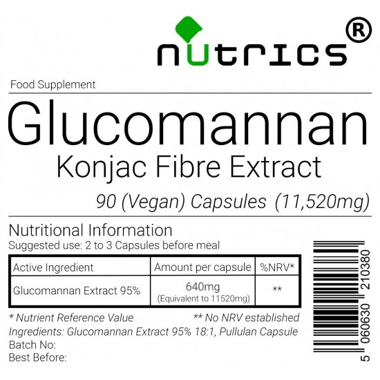 Glucomannan Extract 11,520mg V Capsules