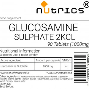 Glucosamine Sulphate 1000mg  2KCL Tablets