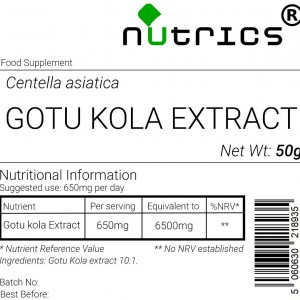 Gotu Kola 10:1 Extract Vegan Powder