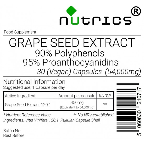 Grapeseed Extract 54,000mg V Capsules