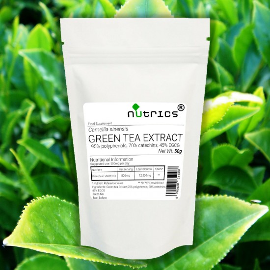 Green Tea 25:1 Extract Vegan Powder 95% Polyphenols 70% catechins 45% EGCG 