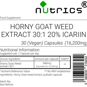 Horny Goat Weed Extract 16,200mg V Capsules