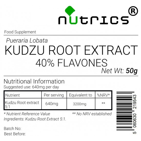 Kudzu Root 5:1 Extract Vegan Powder 40% Favones 