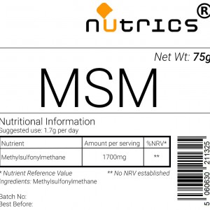 MSM Methylsulfonylmethane V Powder (Organic)