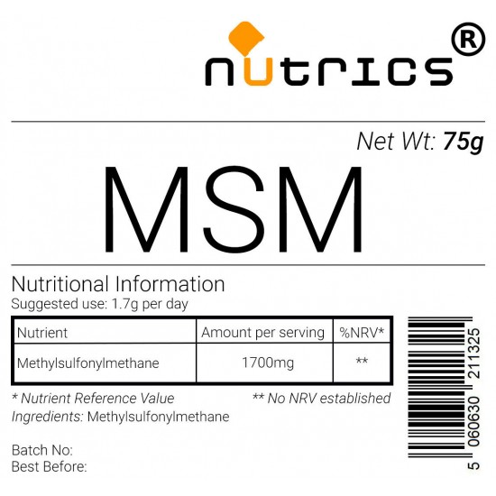 MSM Methylsulfonylmethane V Powder (Organic)