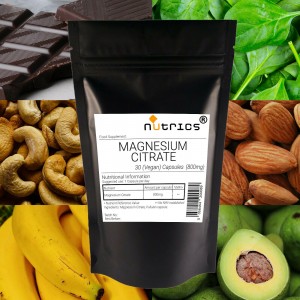 Magnesium Citrate 800mg Vegan Capsules   