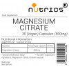Magnesium Citrate 800mg Vegan Capsules   