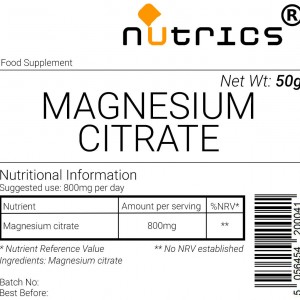 Magnesium Citrate Vegan Powder      