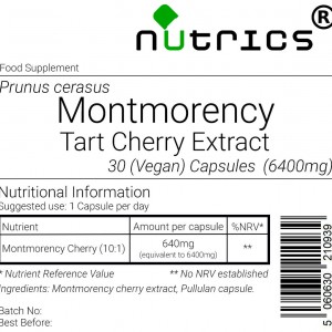 Montmorency Cherry Extract 6,400mg V Capsules