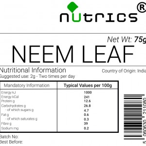 Neem Leaf  Vegan Powder Superfood (Organic)