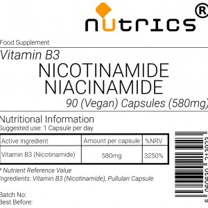 Nicotinamide Niacinamide Non Flush Vitamin B3 V Capsules