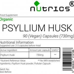 Psyllium Husk (Organic) 730mg V Capsules