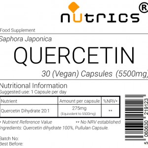 Quercetin Dihydrate 98% Extract  5500mg V Capsules