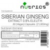 Siberian Ginseng Extract 21,000mg V Capsules