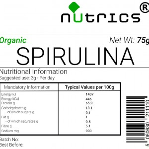 Spirulina Powder Vegan  Superfood (Organic)