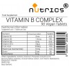 Nutrics® VITAMIN B COMPLEX - 90 Capsules for Enhanced Energy & Well-Being