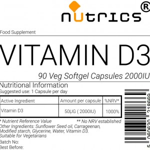 Vitamin D 2000iu Softgels Vegetarian