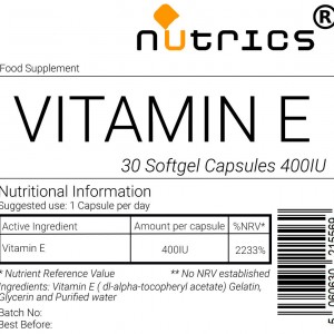 Vitamin E Alpha-Tocopherol Vegan Powder
