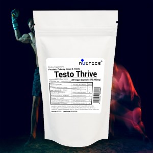 Testo Thrive 16000mg Prostate, Potency, Libido & Vitality - 30 Vegan Capsules